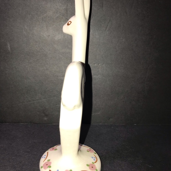 Vintage Artistic California Pottery Ceramic Deer Figurine With Flowers - Picture 5 of 12